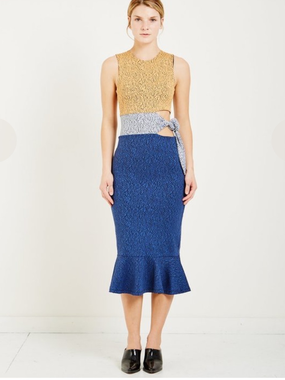 Opening Ceremony tie waist lotus dress